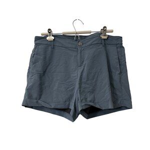 Free Fly Blue Bamboo Athletic Chino Shorts Hiking Outdoor Womens Size Large